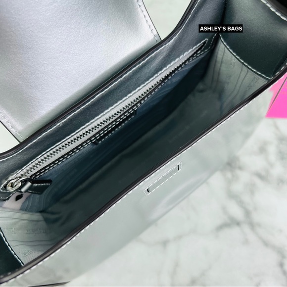 Kate Spade Sam Icon Metallic Patent Leather Mini Hobo Bag In Starlight Spazzola - Picture 7 of 15